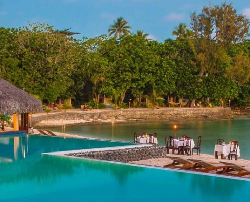 Breakas Beach Resort, Vanuatu - Pool View