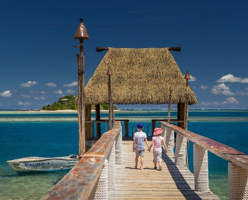 Malolo Island Resort, Fiji - Kids On Pier